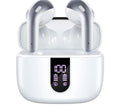 Wireless Earphones with Bluetooth 5.3, Quad-Mic Call Noise Reduction ENC, 50H Playtimes Wireless Earbuds Bluetooth Headphones
