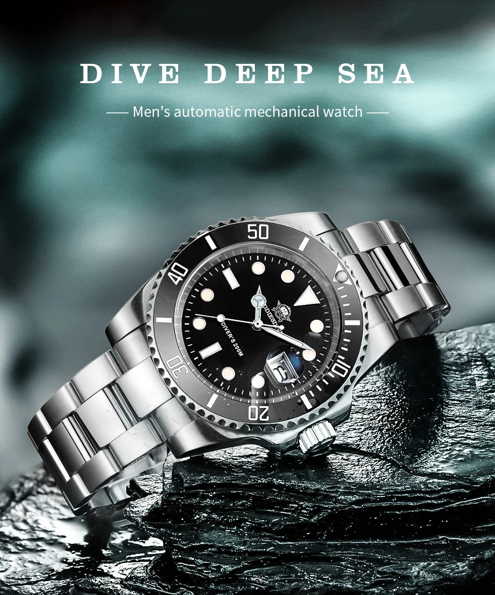 ADDIESDIVE 41mm Watch For Men 20Bar C3 Super Luminous reloj hombre Quartz watch relogio masculino Men Steel Waterproof Watches