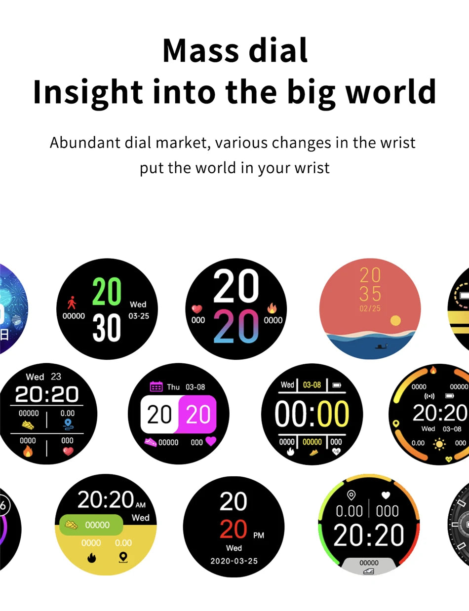 NEW Fashion Men Smart Watch Wireless Call Digital Fitness Tracker IP68 Waterproof Sport Smartwatch for Women Android Phones 2025