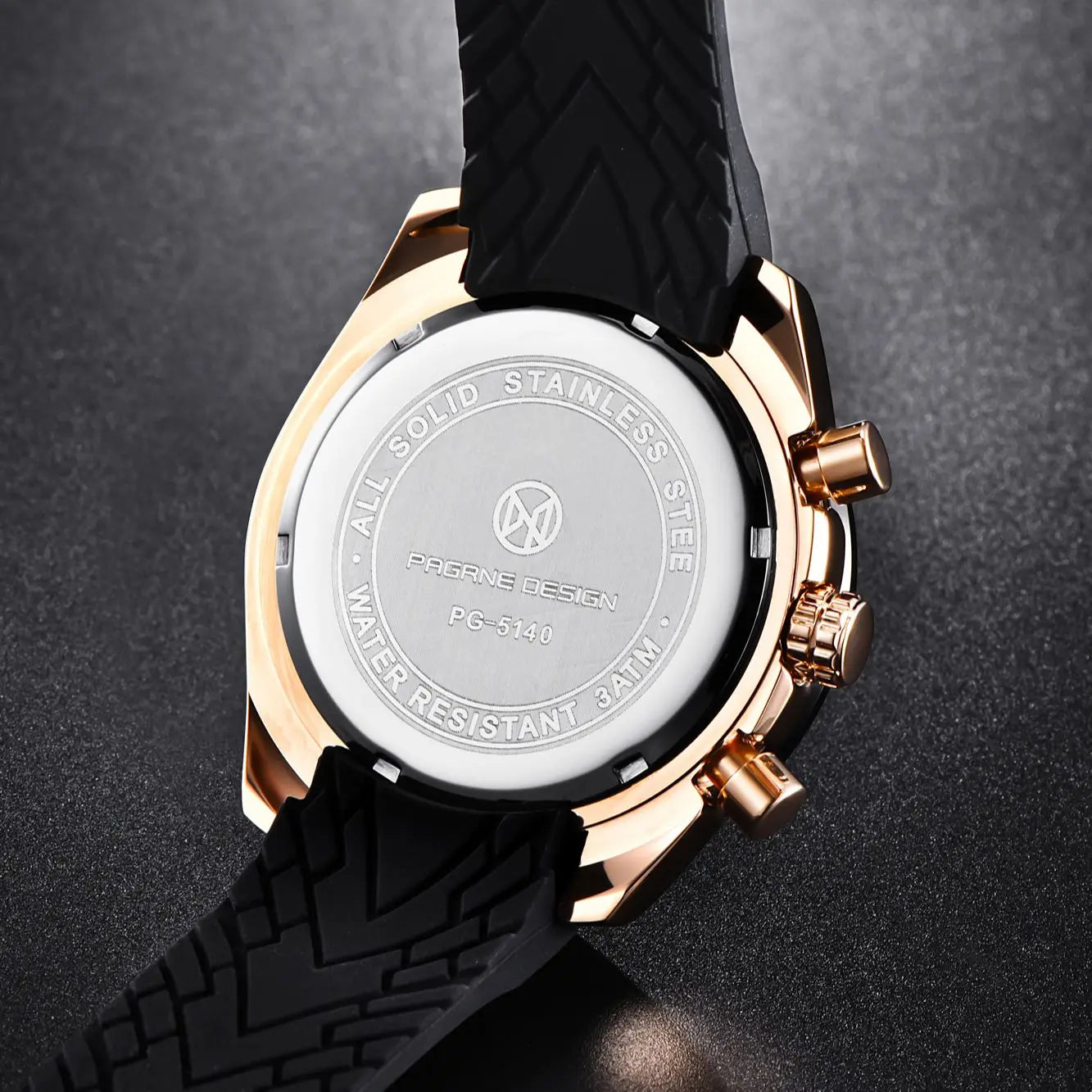 Pagane Design 2026 New Men's Quartz Chronograph Luxury Sapphire Stainless Steel Waterproof 3Bar Night Light C3 Casual Watch