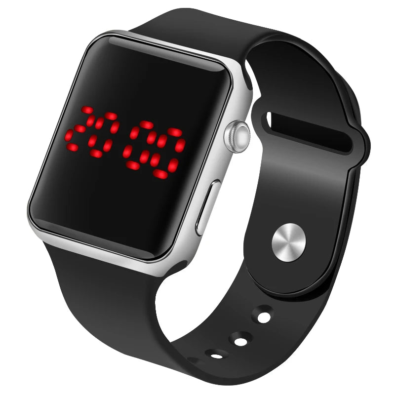 Simple Fashion  Men's LED Watches  Male Clock Designer Men's Silicone Electronic Digital Quartz-watch Relogio Masculino