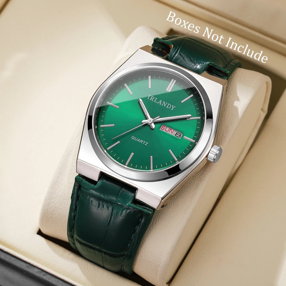 Fashion Men Business Watches Calendar Quartz Watch Casual Leather Strap Wristwatches Reloj Hombre（Without Box）