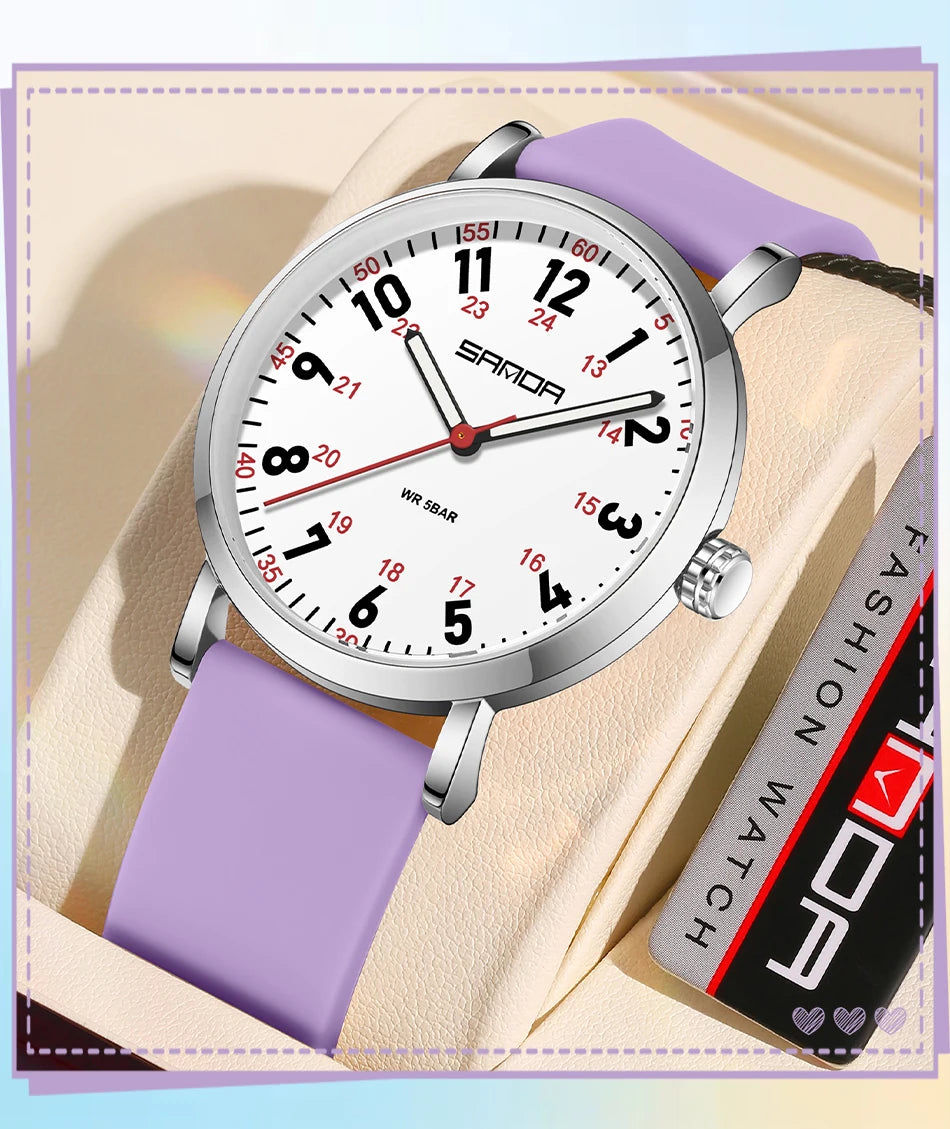 Fashion Ultra-thin Women's Watches, Soft silicone strap Designer Quartz Watch For Woman,Simple Elegant Analog Lady Wristwatches