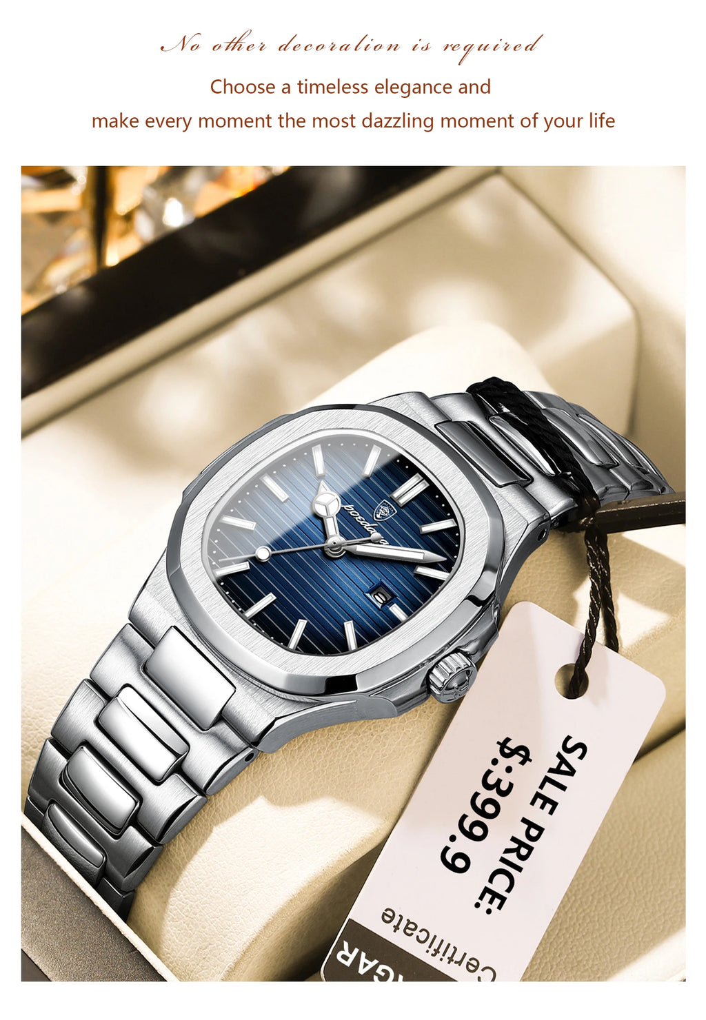 POEDAGAR Luxury Woman’s Quartz Watch Date Waterproof Luminous Ladies Wristwatch Stainless Steel Fashion Watches For Women Reloj