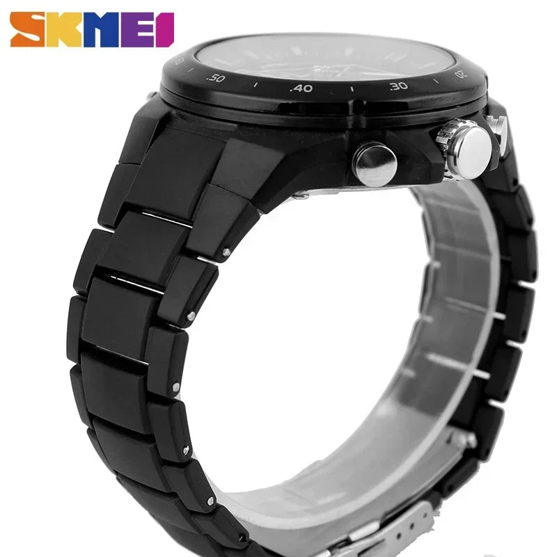 SKMEI 1016 Men Fashion Casual Alarm Clock Waterproof Military Chrono Dual Display Wristwatches Relogio Masculino Sport Watch