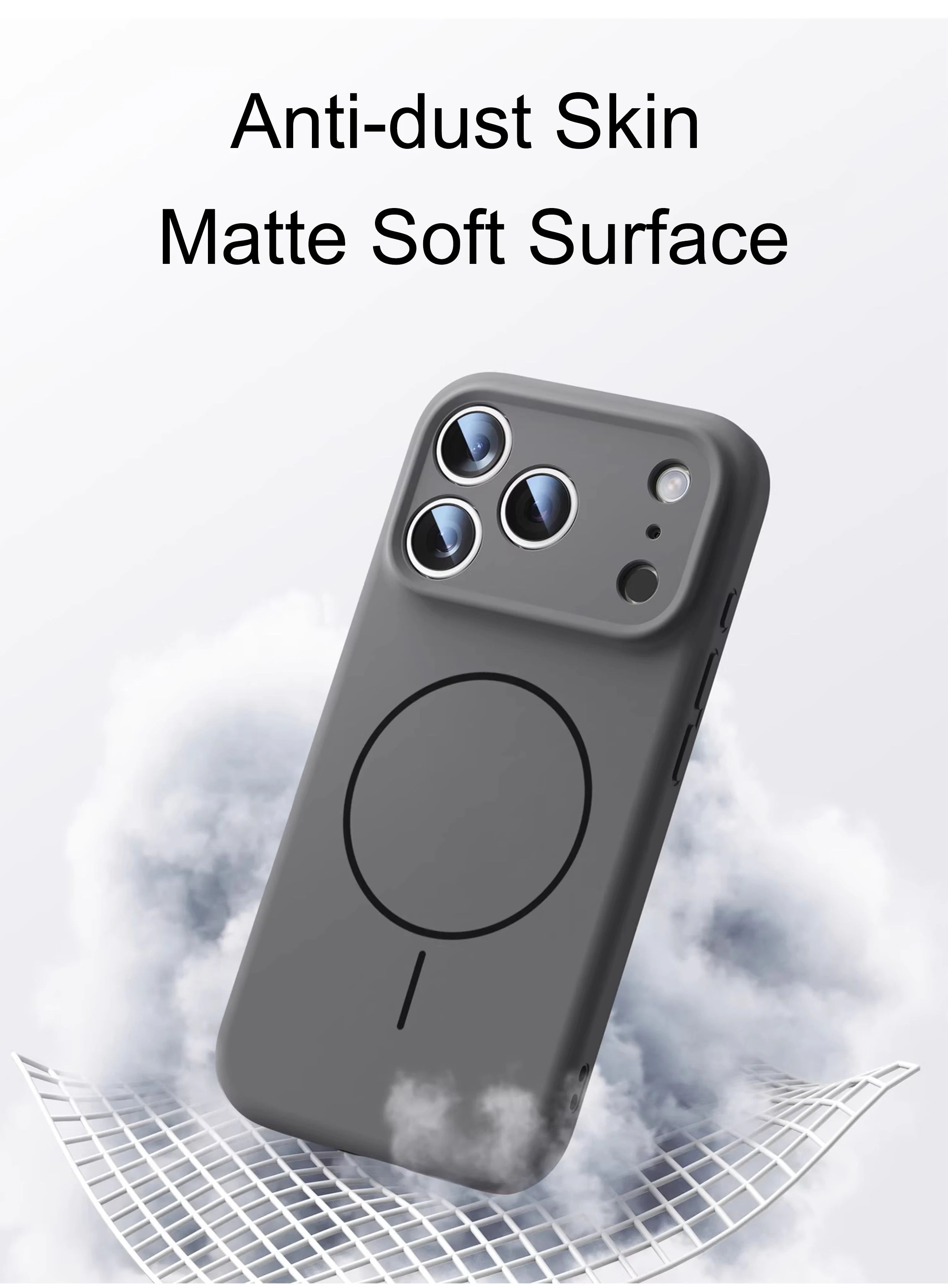 Luxury Liquid Silicone Case for iPhone 17 Air 16 16E 15 14 13 12 11 Pro Max Plus Soft For Magsafe Magnet Shockproof Matte Cover