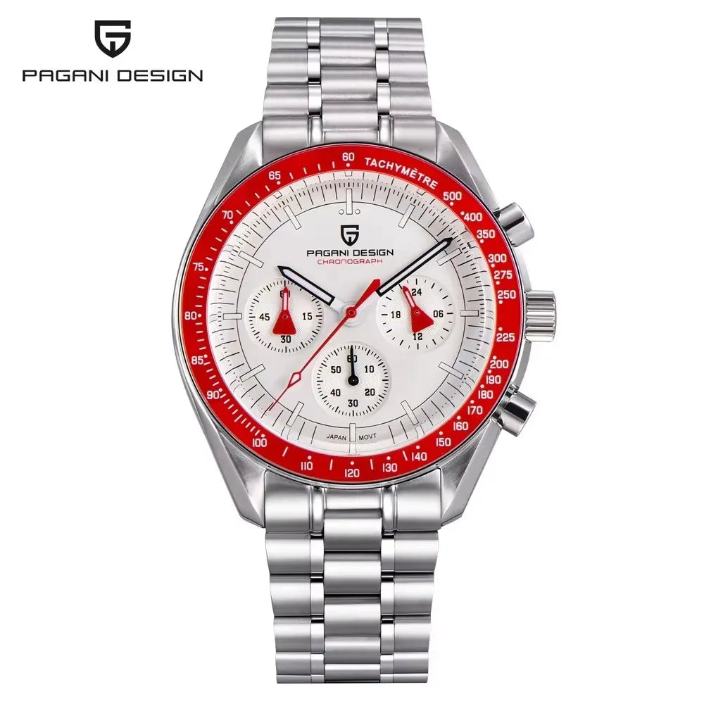 2026 New PAGANI DESIGN Moon V6 Men's Watches Luxury Quartz Watch For Man Chronograph VK63 Men Gift AR Sapphire Mirror Luminous