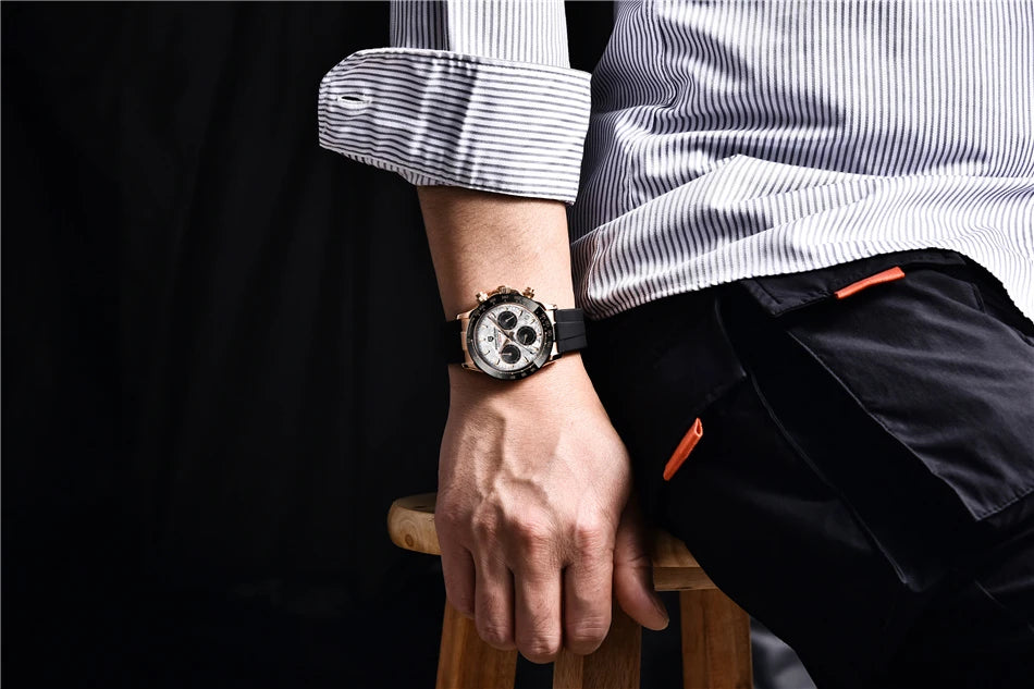 PAGANI DESIGN 2026 New Men Watches Luxury Quartz Watch For Men 100M Waterproof Sports Chronograph Wristwatch for Men gift