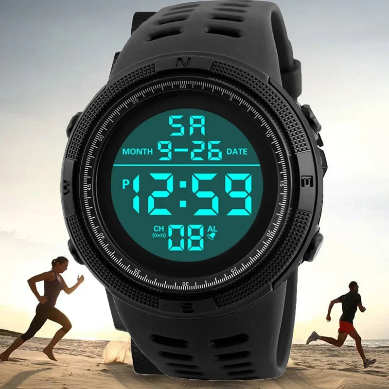 Men's Digital Watches Multifunction Military Men Sports Wristwatch Sweatproof Luminous Man Student Electronic Watch