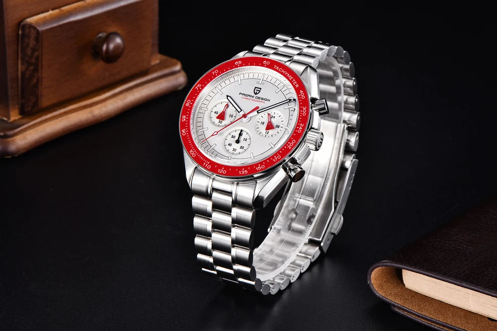 2026 New PAGANI DESIGN Mens Watches Top Brand Luxury Automatic Quartz Chronograph Waterproof Sport Stainless Steel Clock Relogio