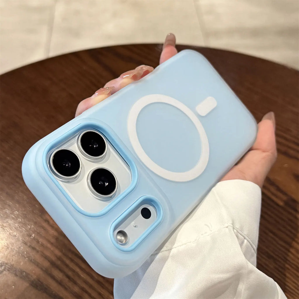 Luxury Candy Color  Magnetic Matte Case For iPhone 17 16 15 14 13 12 11 Pro Max  Air 16 ProMax Magsafe Wireless Charging  Cover