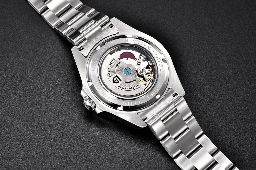 PAGANI DESIGN Vintage 42MM GMT Men's Watch PD1682 Automatic Mechanical Timepiece Sapphire Stainless Steel 100M Waterproof Retro