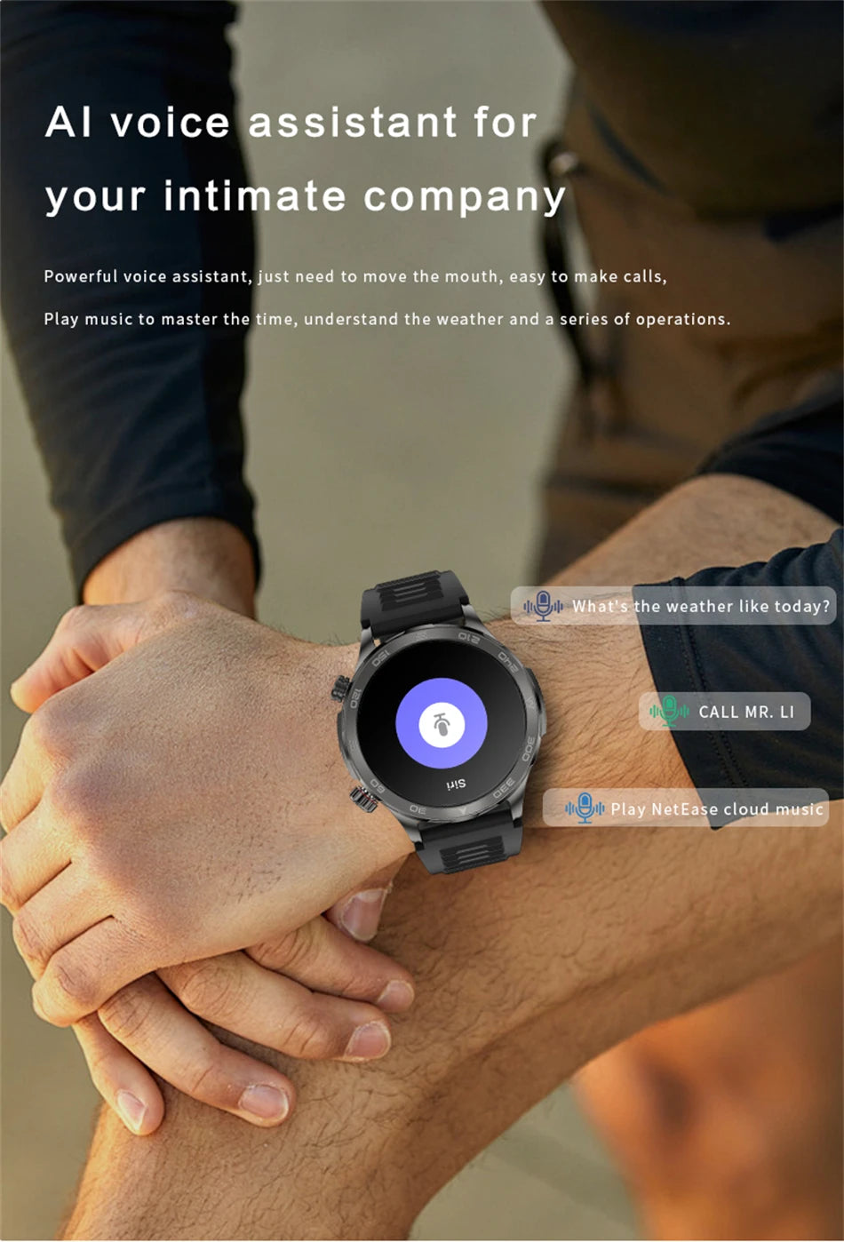 2026 New GPS Smart Watch Men AMOLED Screen Always Show Time Heart Rate IP68 Waterproof Bluetooth Call Sports Fitness Smart Watch