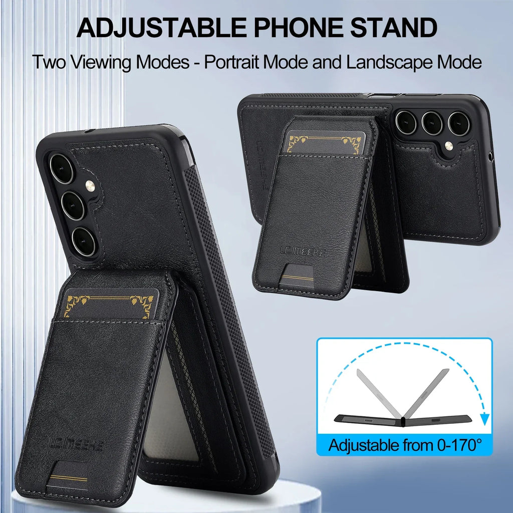 Detachable Leather Case For Samsung Galaxy S26 S25 Ultra S24 Plus S22 S21 FE A55 A35 A16 A36 A56 A15 A14 Card Wallet Phone Bag