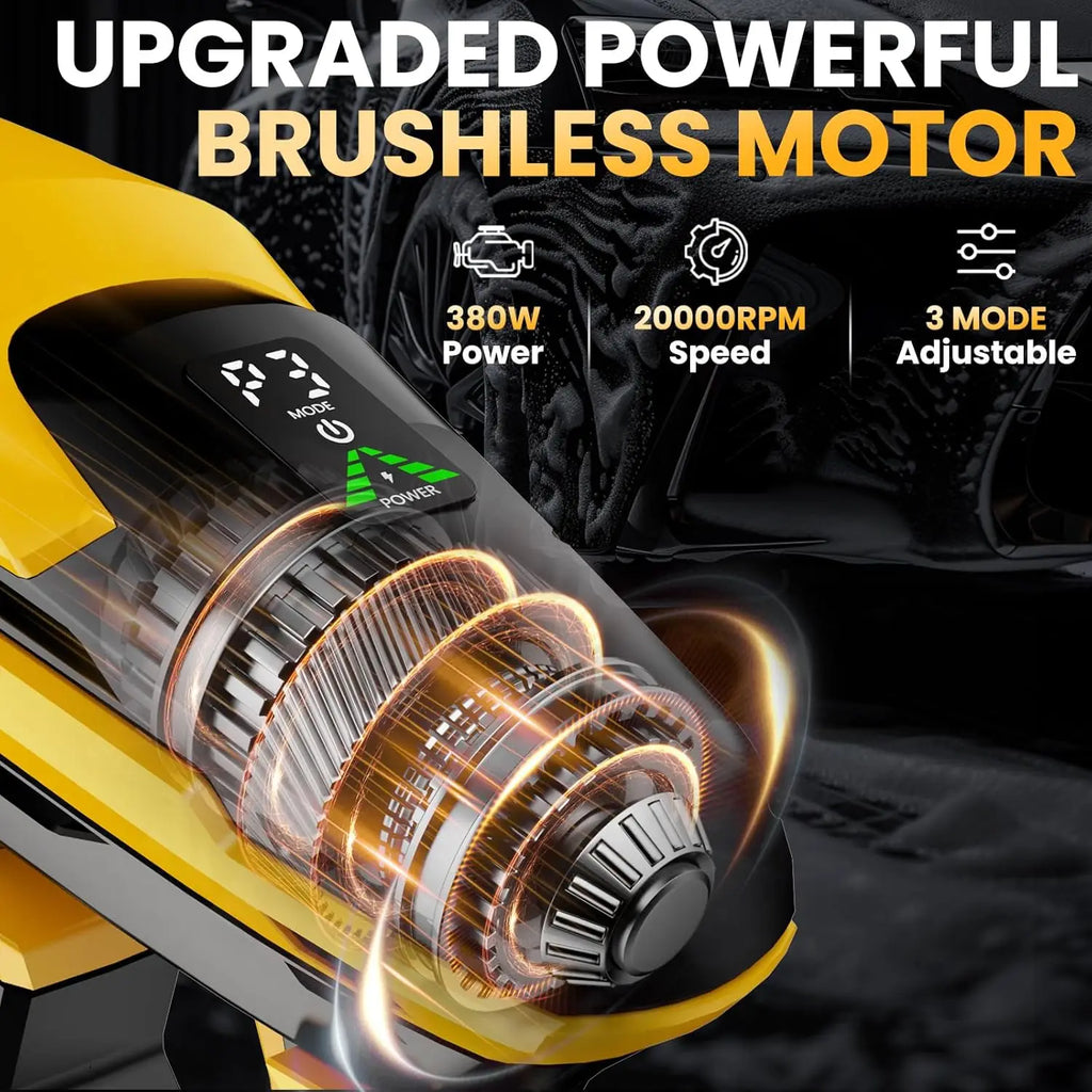 Cordless Portable Washer 800 PSI for Dewalt us 20V Battery, Brushless Motor Handheld Power Washer with 6-in-1 Nozzle, 3-Level