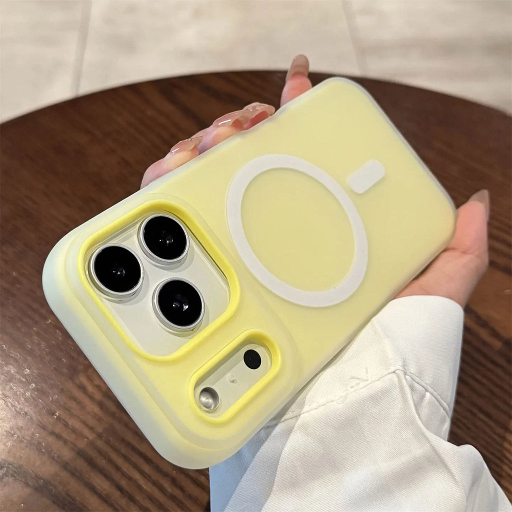 Luxury Candy Color  Magnetic Matte Case For iPhone 17 16 15 14 13 12 11 Pro Max  Air 16 ProMax Magsafe Wireless Charging  Cover