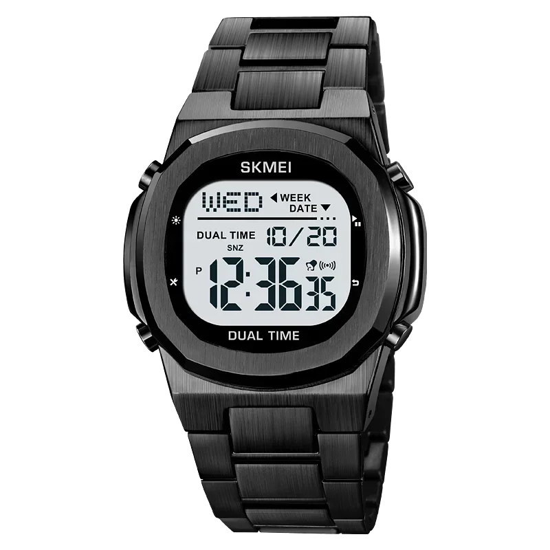 SKMEI 2004 Alarm Date Clock  relojes para hombre Glow Stop Watch Multifunction Mens Waterproof Electronic Sport Watch Wristwatch