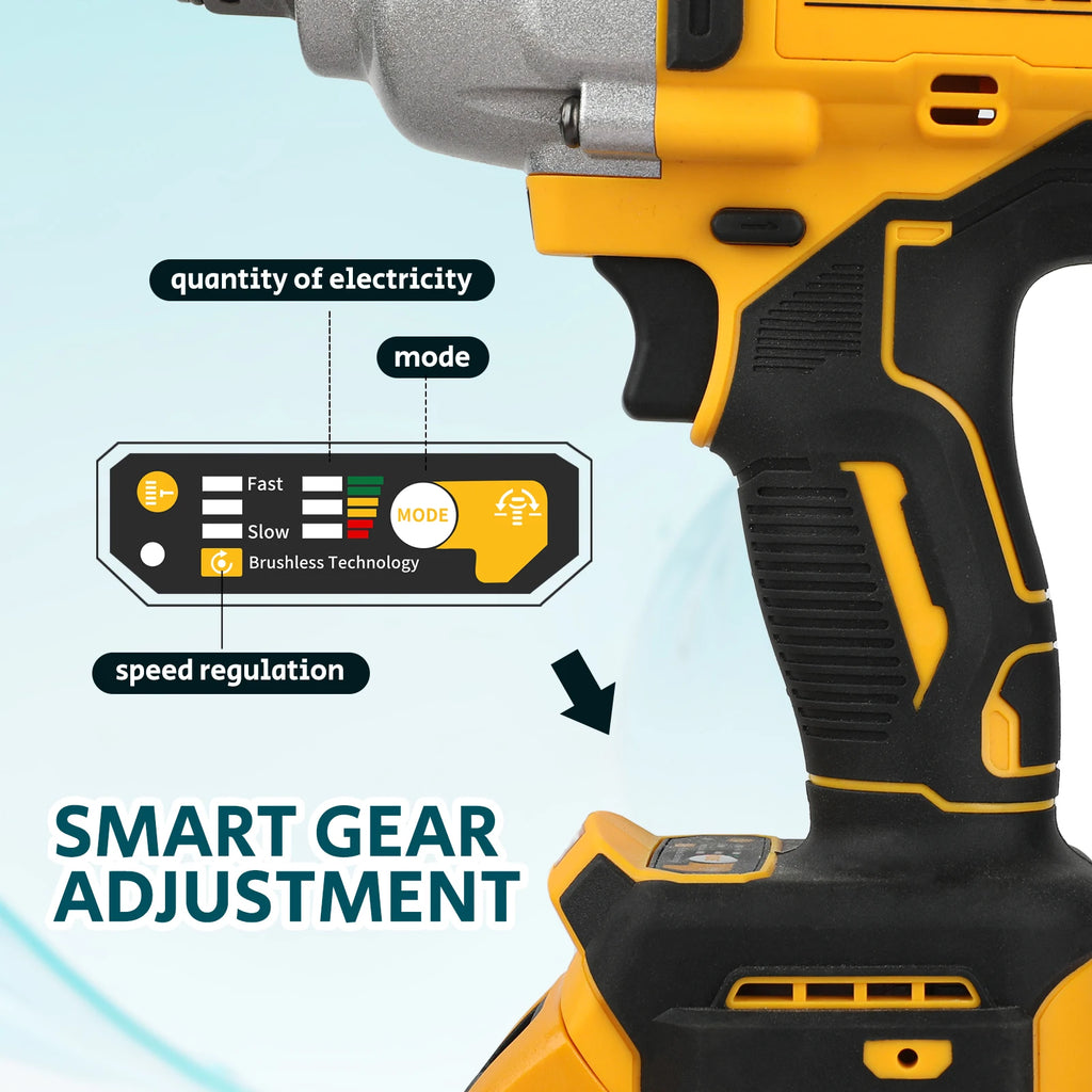 DEWALT US Brushless 1/2 Inch Impact Wrench High Torque Cordless Power Tool for Auto Repair/Construction Compatible with DeWalt 20V Battery