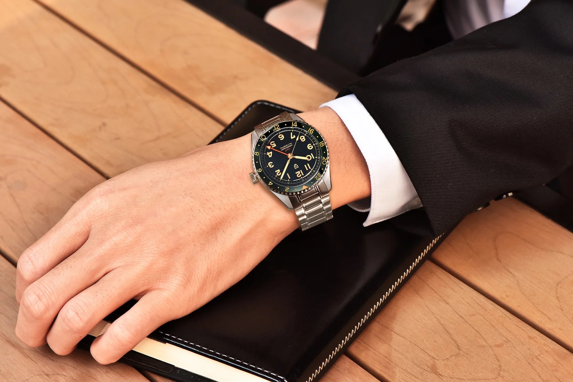 PAGANI DESIGN PD1784 Men’s GMT Automatic Mechanical Watch DG5833 Stainless Steel Sapphire Crystal Waterproof Local Delivery