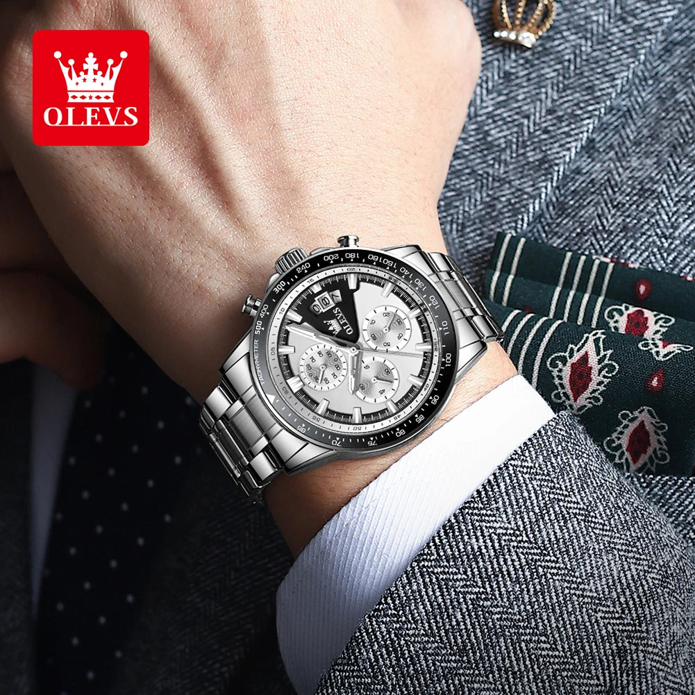 OLEVS TY705 Men Watch Luxury Waterproof Luminous Quartz Watch Multi functional Timing Watch Exclusive Sports Original Men Watch