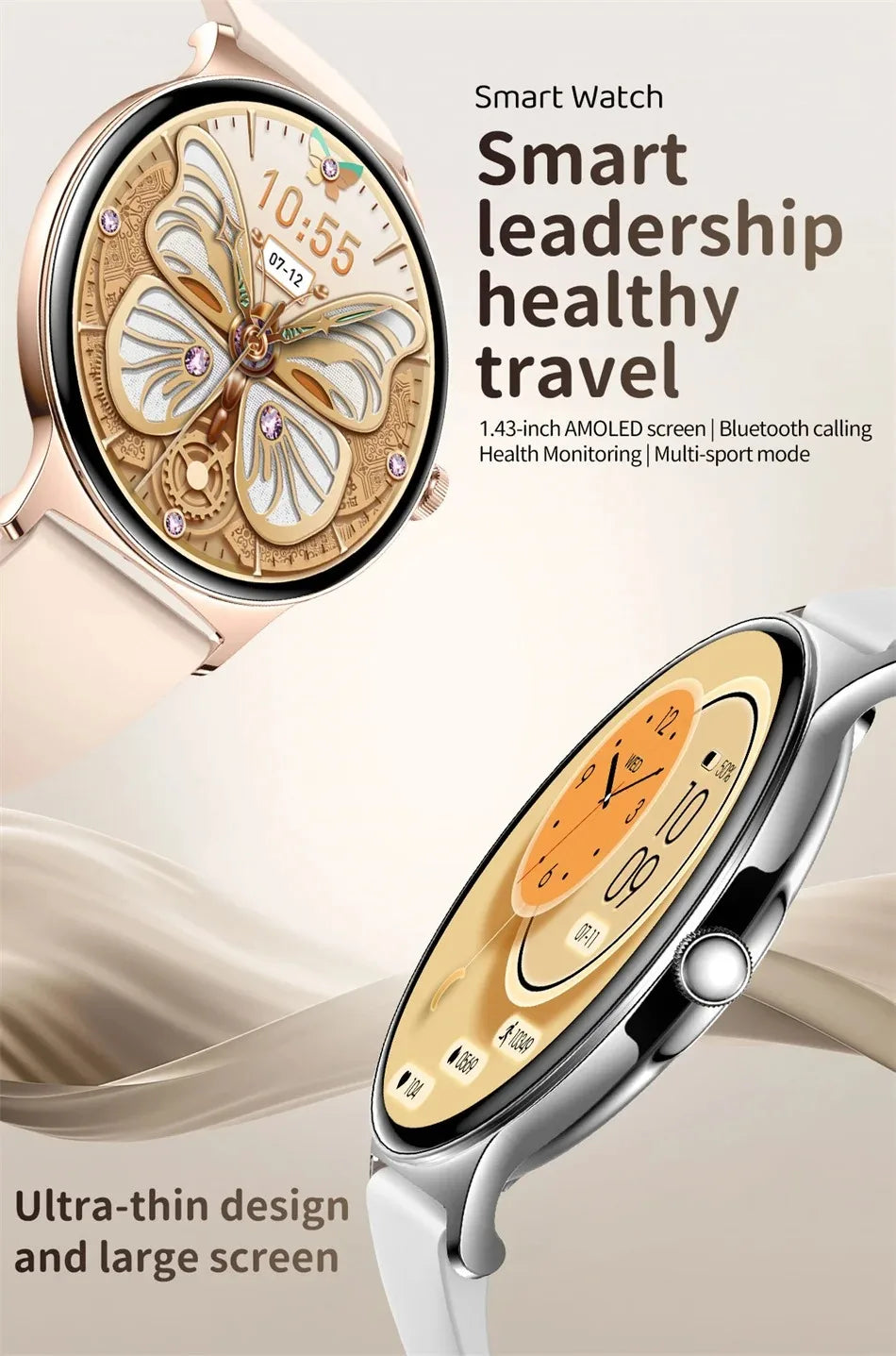 2026 New 7.9MM Ultra Thin Smart Watch Women Screen Always Display Time Sports Bracelet Bluetooth Call Fashion Smartwatches ios