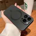 Original Magsafe Magnetic Wireless Charging Case For iPhone 16 15 14 Plus 13 12 11Pro Max Glass Lens Protection Soft Matte Cover