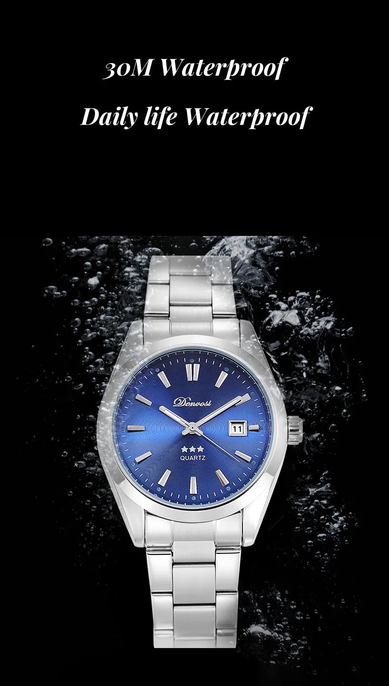 Denvosi Simple fashion casual men's waterproof luminous quartz watch