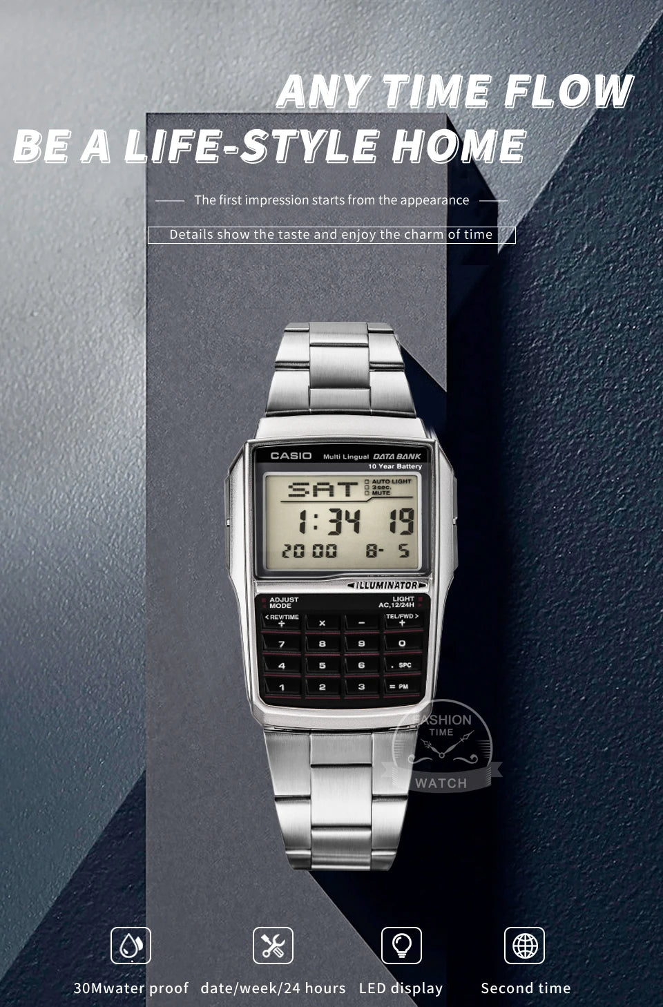 Casio watch for men  top luxury set military LED relogio 50m Waterproof digital sport quartz watch Retro computer style