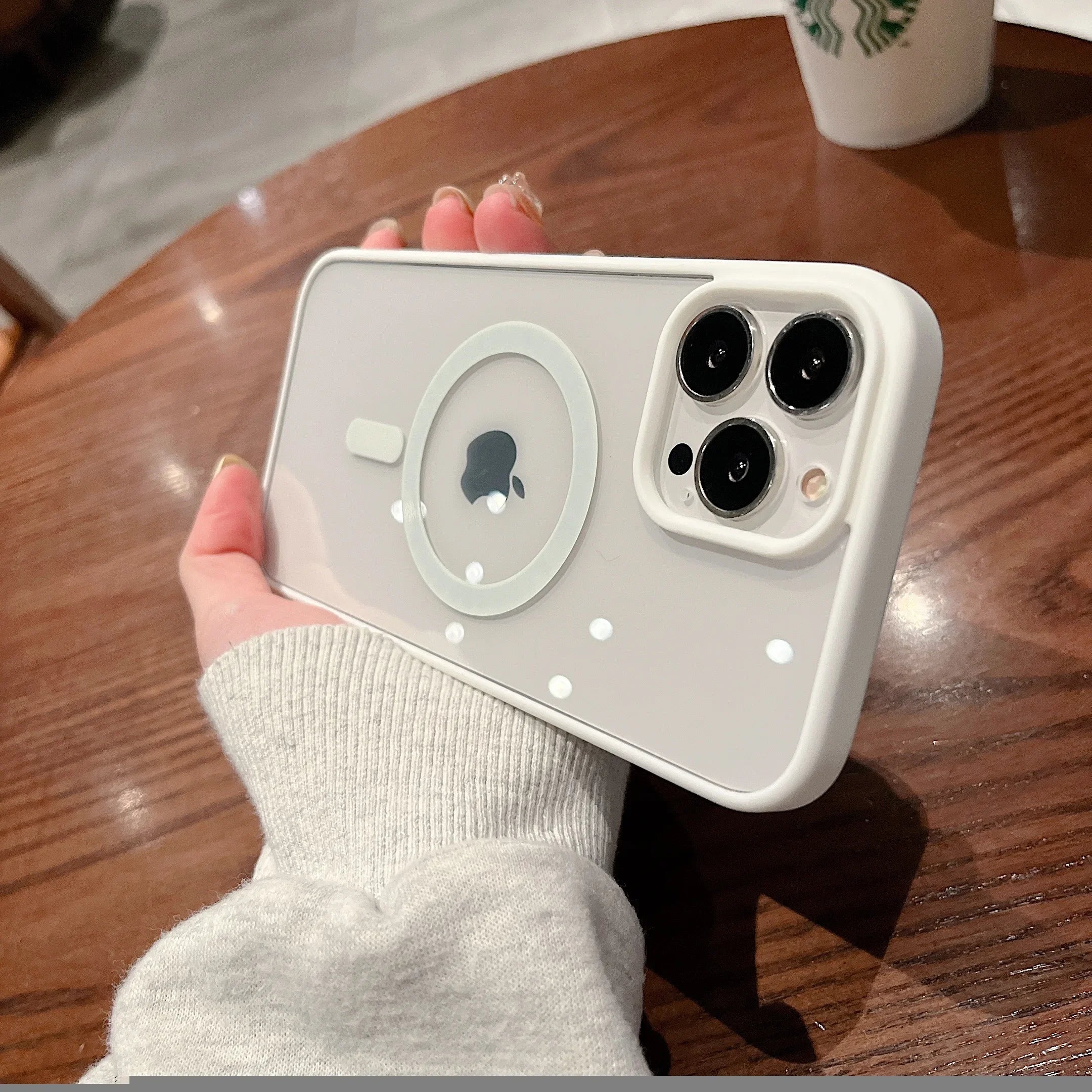 Colorful Transparent For Magsafe Magnetic Wireless Charging Case for iPhone 15 14 13 12 11 Pro Max Mini XS XR Hard Acrylic Cover