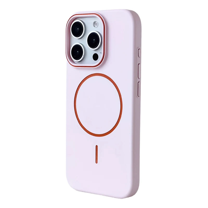 Ultrathin Hit Color For MagSafe Phone Case for iPhone 17 16 15 Pro Max 14 13 12 Magnetic Wireless Charger Matte Hard PC Cover