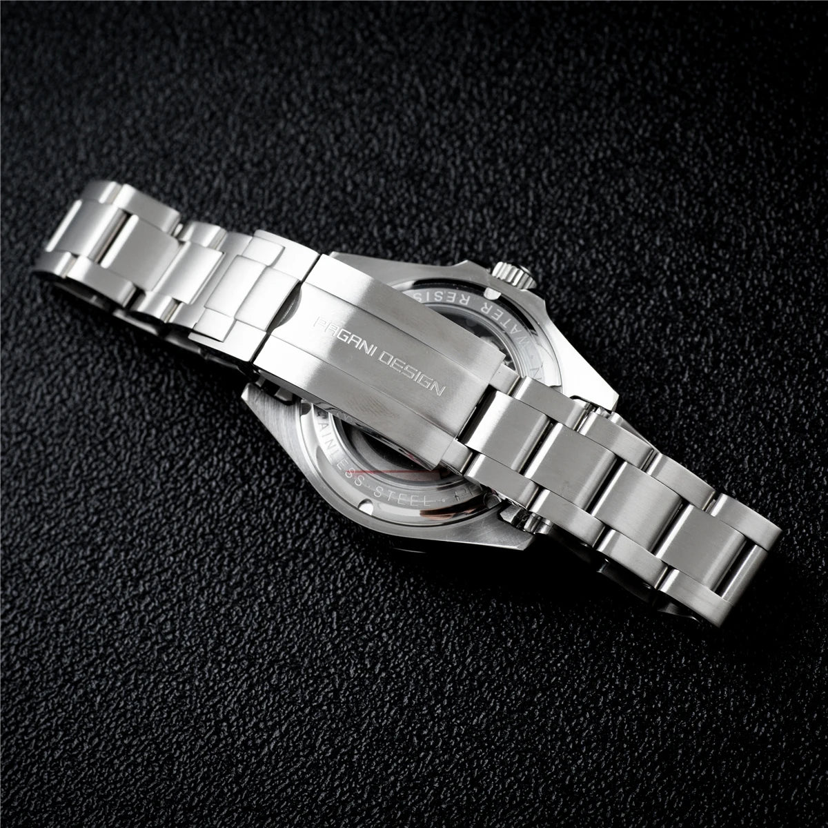 PAGANI DESIGN PD1762 Men’s Automatic Mechanical GMT Watch DG5833 Sapphire Crystal 10Bar Waterproof Stainless Steel Dual Time