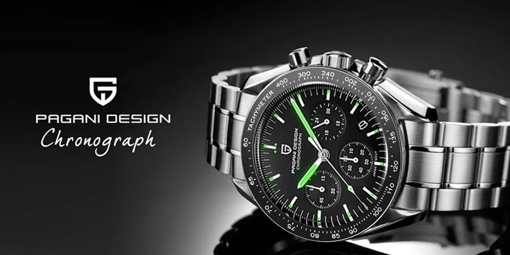 2026 New PAGANI DESIGN Mens Watches Top Brand Luxury Automatic Quartz Chronograph Waterproof Sport Stainless Steel Clock Relogio