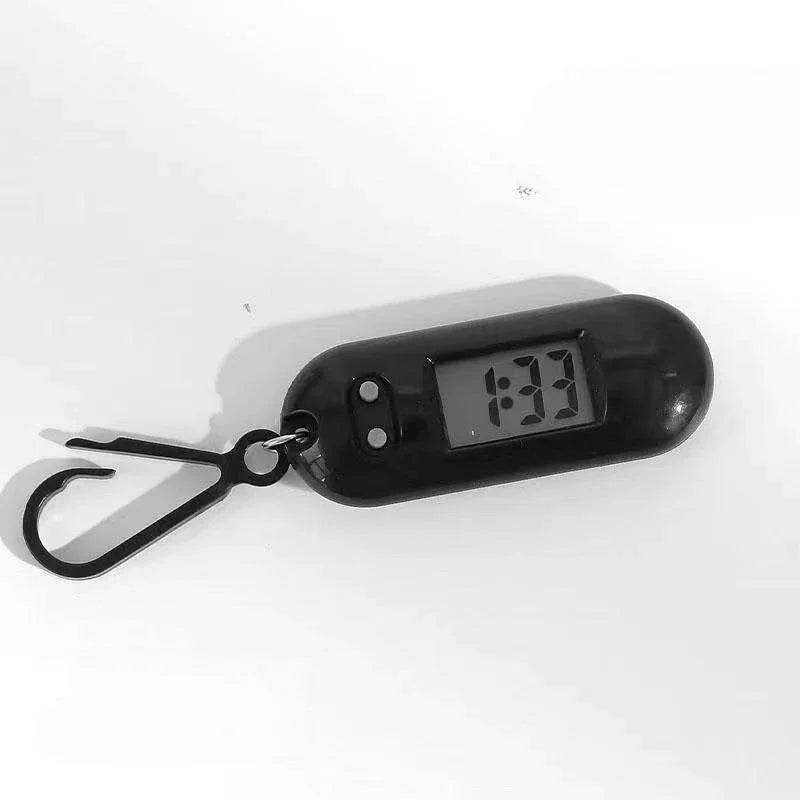 Sporty LED Digital Keychain Pocket Watch Mini Clock - Compact and Portable, Ideal for Students and Kids