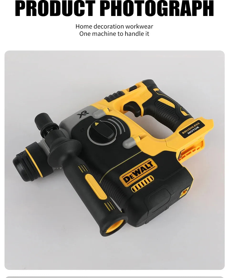 2026 DEWALT us DCH273 20V 6.0Ah Brushless Rotary Hammer SDS-Plus Chuck 0-1100rpm Stepless Speed 360° Handle for Concrete Drilling