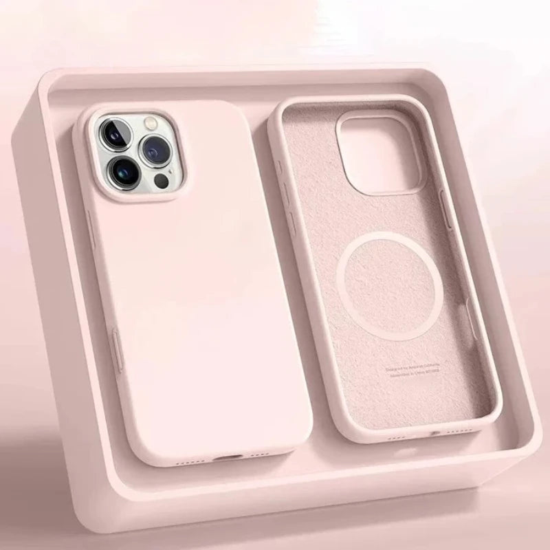 Liquid Original Magnetic For Magsafe Wireless Case for iPhone 17 Air 16 15 14 Plus 13 12 Pro Max Charging Candy Silicone Cover