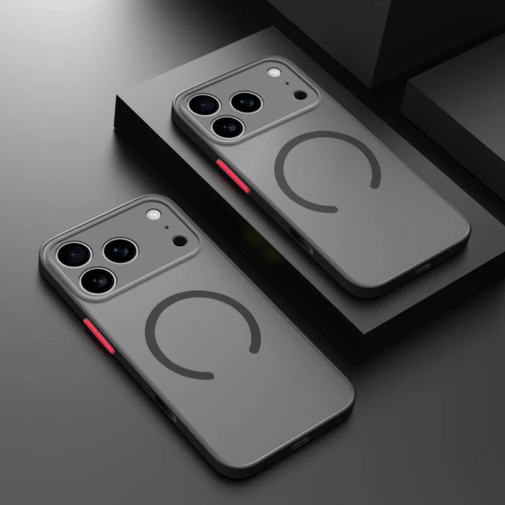 Matte Magnetic For Magsafe Wireless Charge Phone Cases For iPhone 17 16 15 14 13 11 12 Pro Max Plus XS Max XR X Air Armor Cover