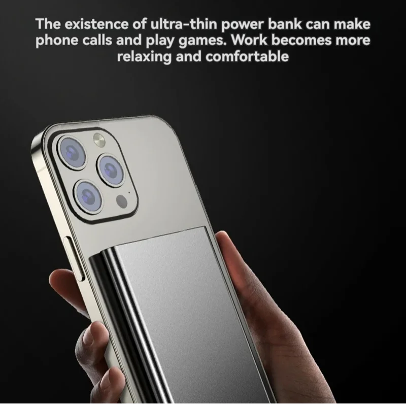 Lenovo carg CCC 10000mAh Slim Original Jump Starter For Magnetic Wireless Fast Charging Portable Battery For IPhone IWatch