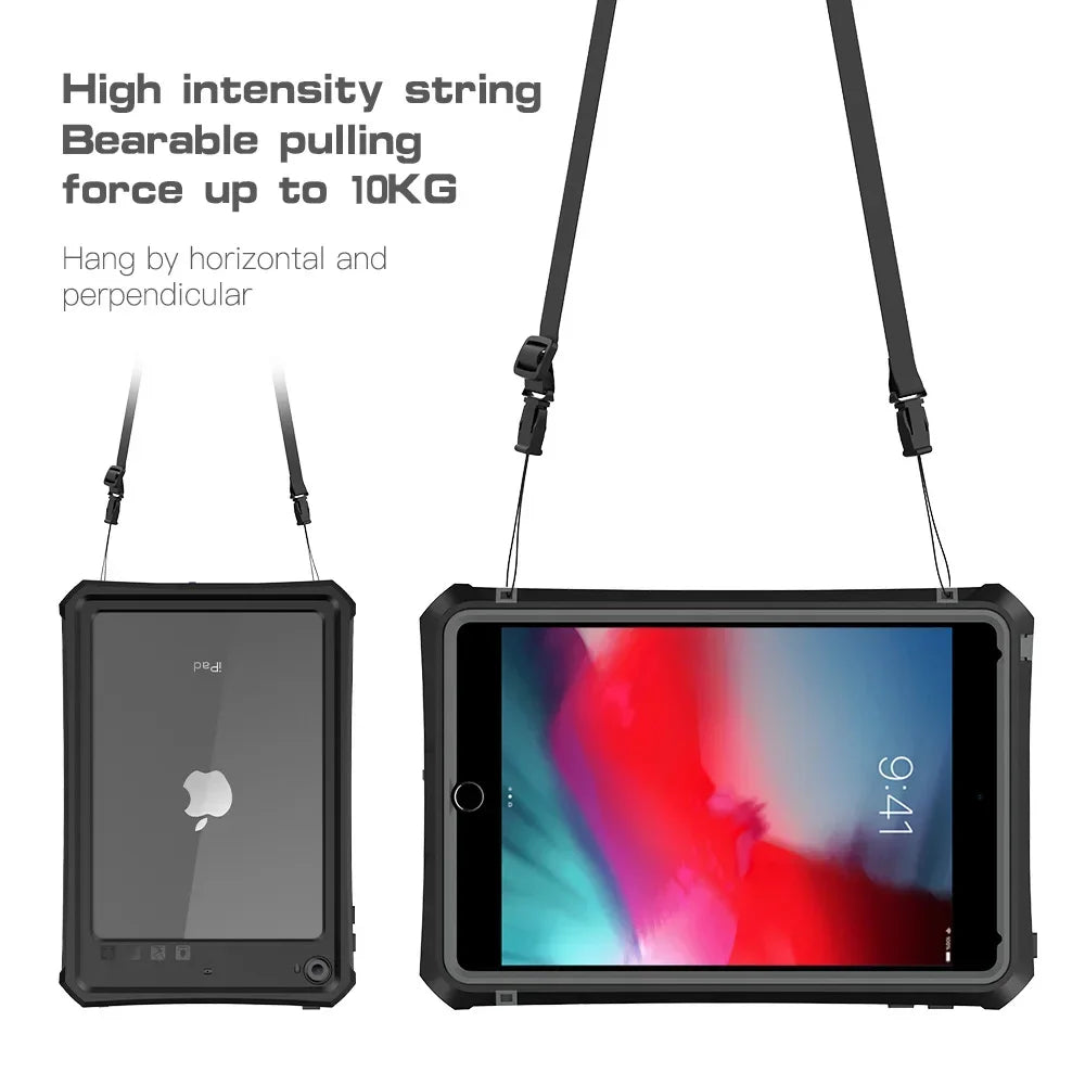 IP68 Waterproof Case Cover for Apple iPad Mini 4 5 6 7 with Screen Protector Pencil Holder Water Resistant Kickstand Case Mini 6