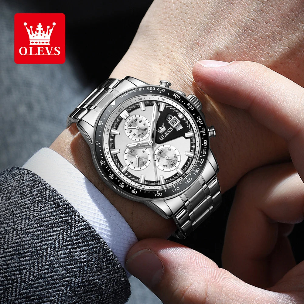 OLEVS TY705 Men Watch Luxury Waterproof Luminous Quartz Watch Multi functional Timing Watch Exclusive Sports Original Men Watch