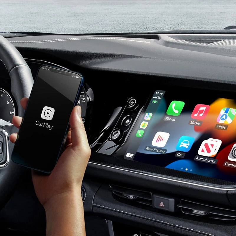 Lenovo carg 2 in 1 Wireless Android Auto Adapter Wireless CarPlay Dongle Car Intelligent Systems AI Smart Box For Car Wired CarPlay