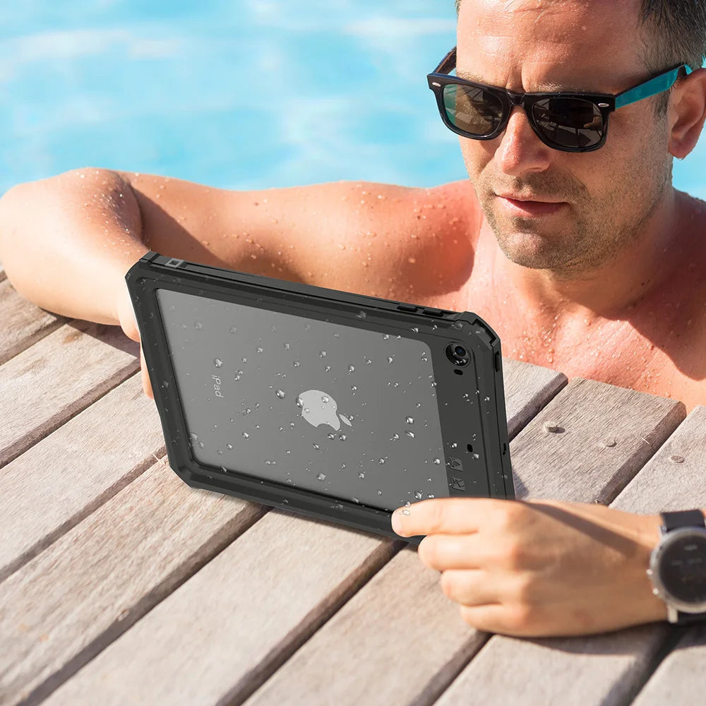 IP68 Waterproof Case Cover for Apple iPad Mini 4 5 6 7 with Screen Protector Pencil Holder Water Resistant Kickstand Case Mini 6