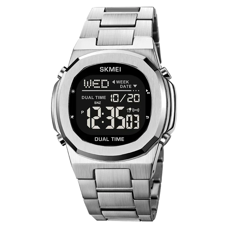 SKMEI 2004 Alarm Date Clock  relojes para hombre Glow Stop Watch Multifunction Mens Waterproof Electronic Sport Watch Wristwatch