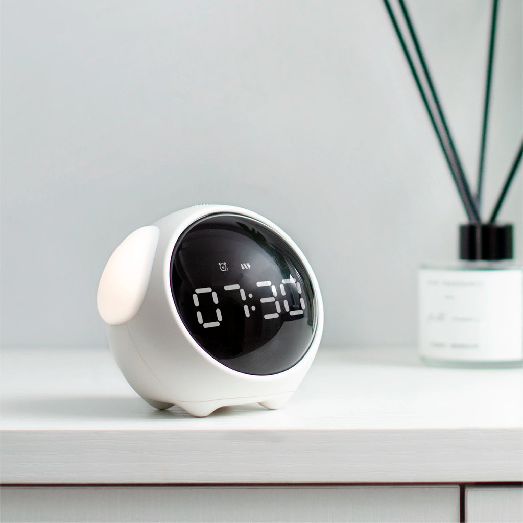 Child Alarm clock Digital Emotion Table Clock WIth Light Wireless Smart Bedside Cute Cartoon Alarm Clock For Kids