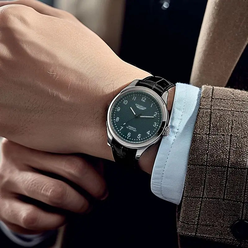 Luxury Business Men's Quartz Watch Top Brand Waterproof Leather Strap Handsome Wristwatch for Men 2025 New Model