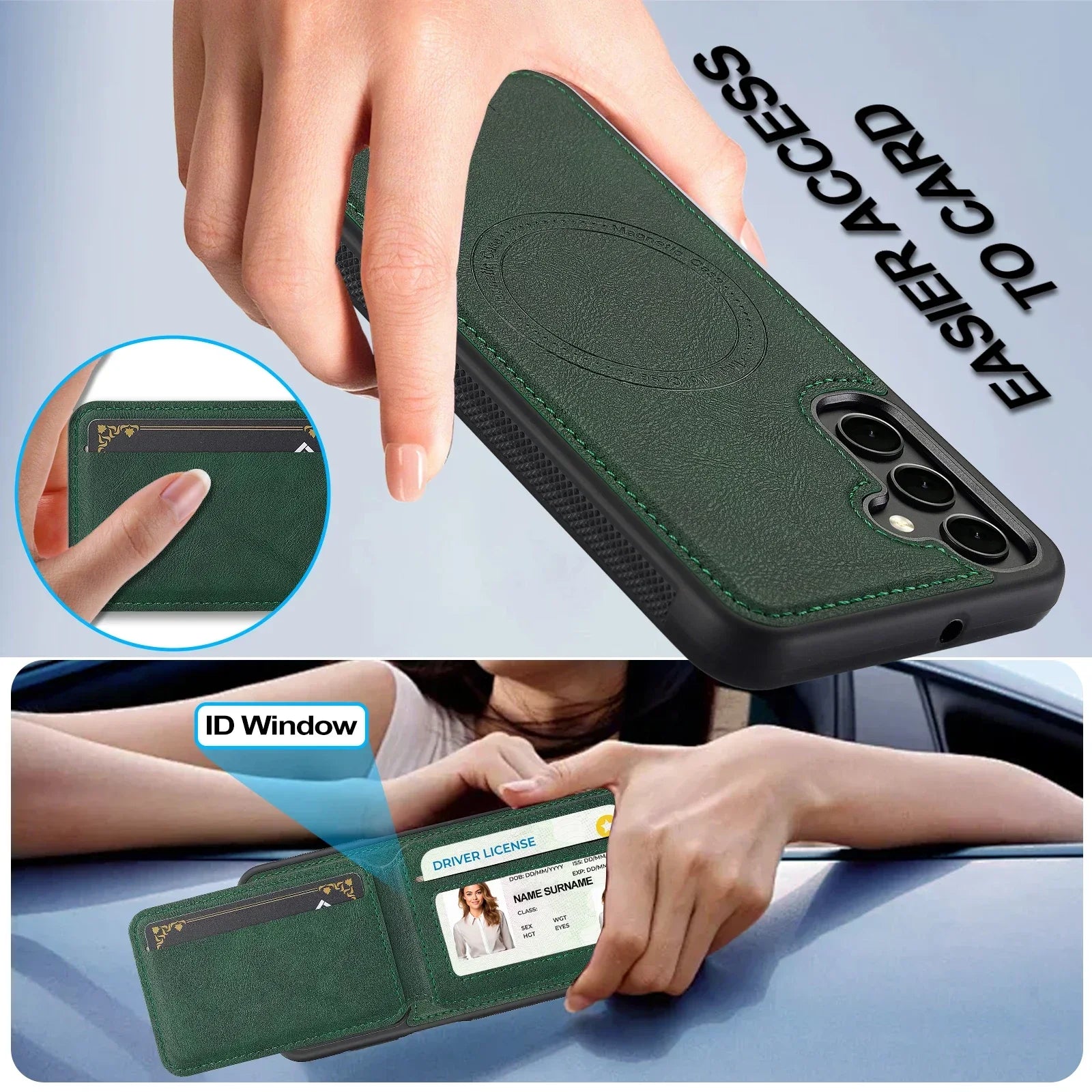 Detachable Leather Case For Samsung Galaxy S26 S25 Ultra S24 Plus S22 S21 FE A55 A35 A16 A36 A56 A15 A14 Card Wallet Phone Bag