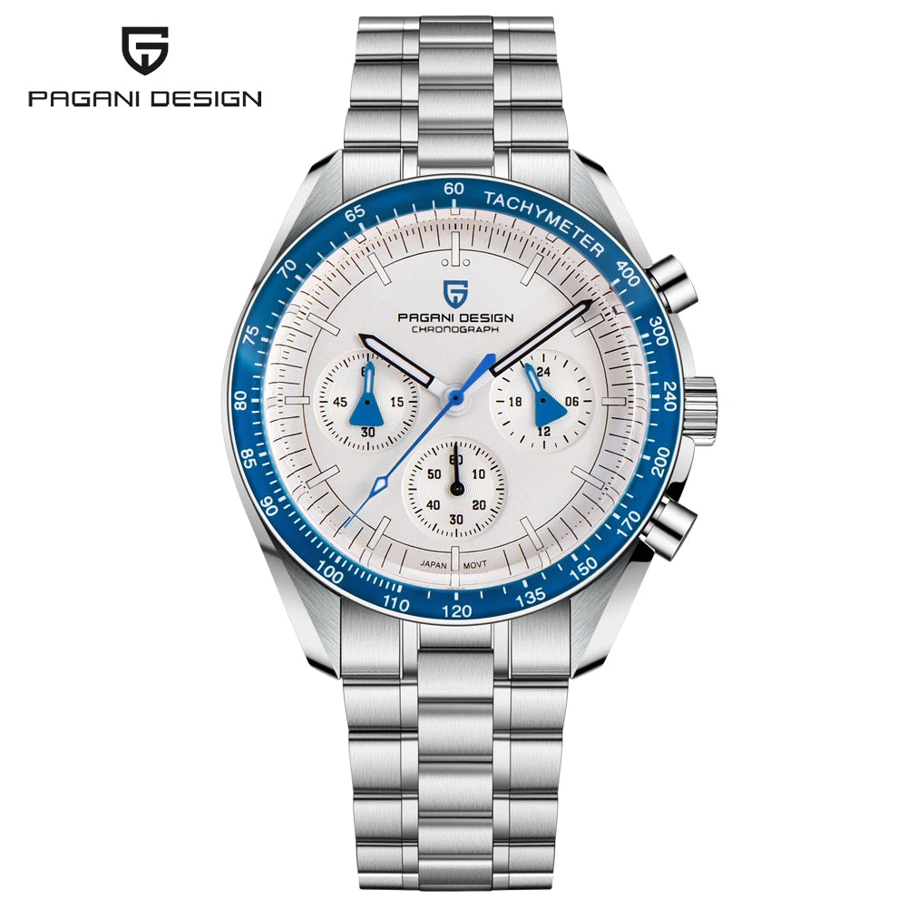 2026 New PAGANI DESIGN Moon V6 Men's Watches Luxury Quartz Watch For Man Chronograph VK63 Men Gift AR Sapphire Mirror Luminous