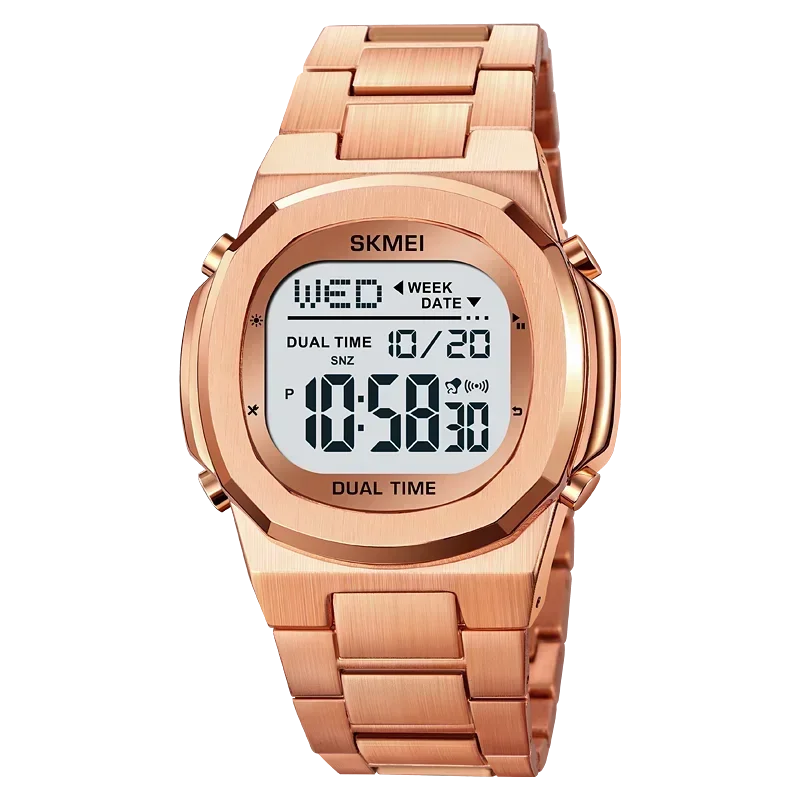 SKMEI 2004 Alarm Date Clock  relojes para hombre Glow Stop Watch Multifunction Mens Waterproof Electronic Sport Watch Wristwatch