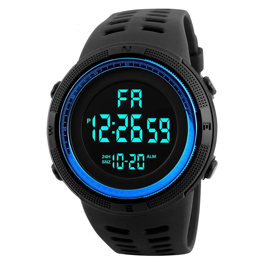 Men's Digital Watches Multifunction Military Men Sports Wristwatch Sweatproof Luminous Man Student Electronic Watch