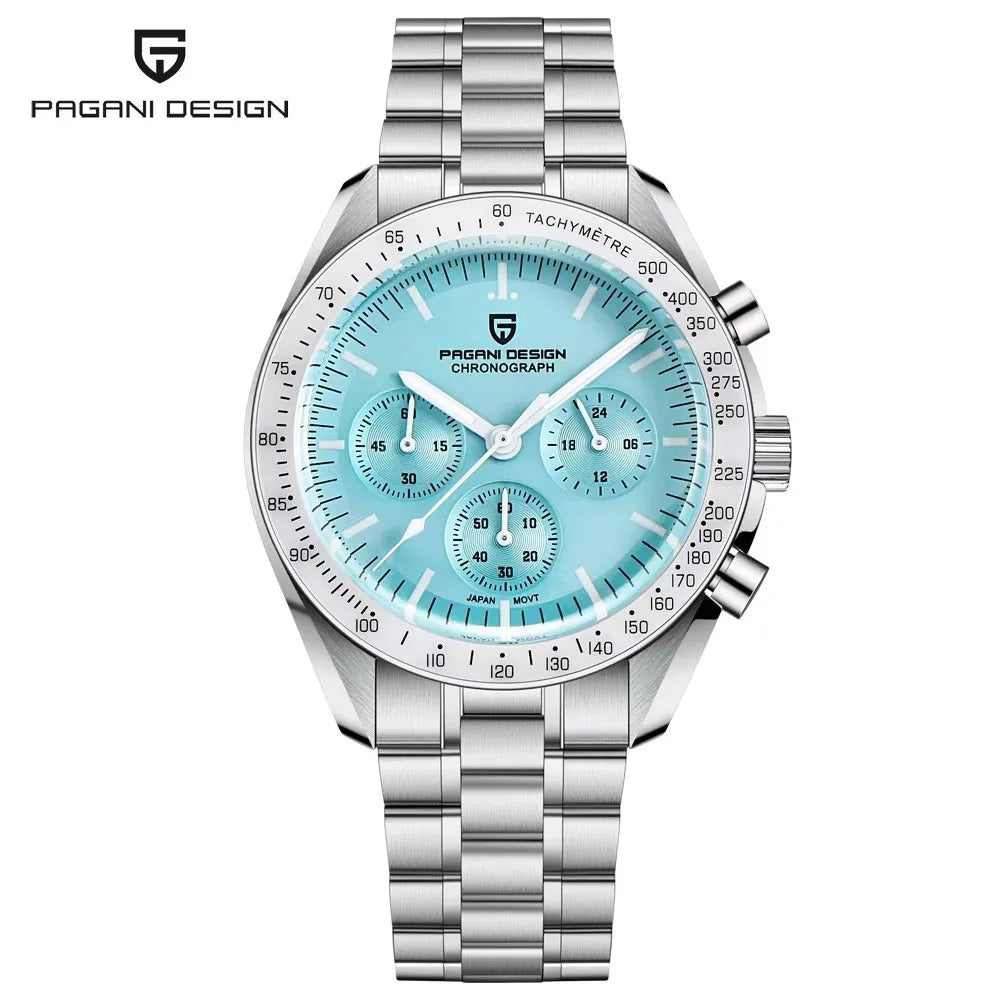 2026 New PAGANI DESIGN Moon V6 Men's Watches Luxury Quartz Watch For Man Chronograph VK63 Men Gift AR Sapphire Mirror Luminous