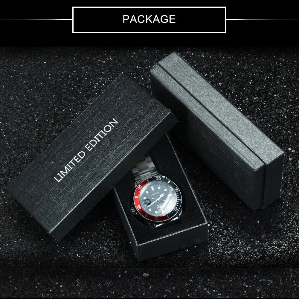 WINNER Classic Mechanical Watch for Men Rotating Bezel Luminous Calendar Fashion Business Automatic Watches Stainless Steel Band